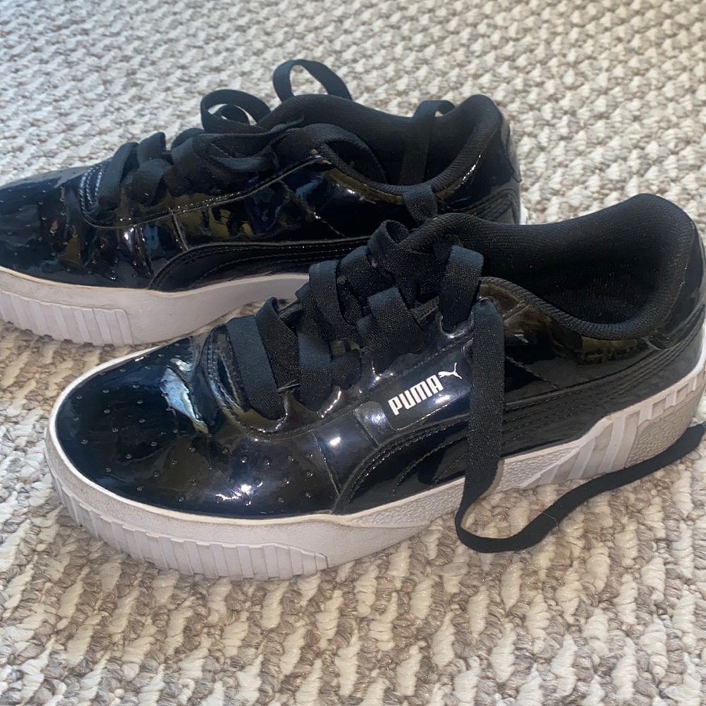 Patent leather Puma sneakers kids